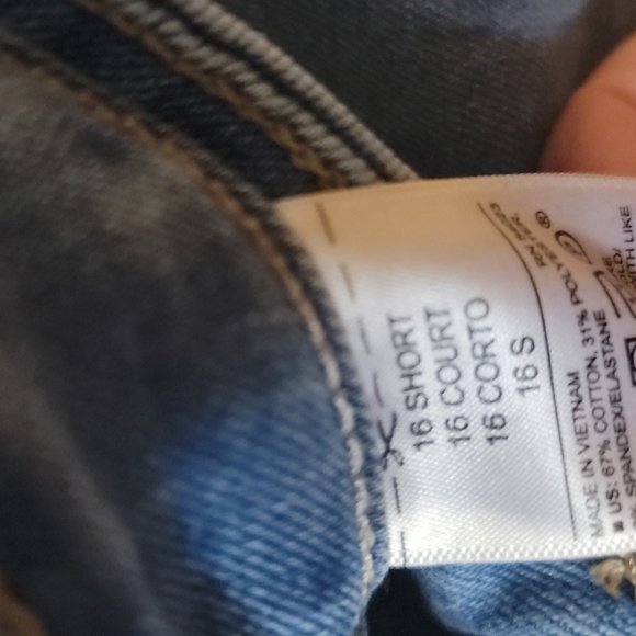Old Navy Jeans SZ 16 short - Picture 3 of 4